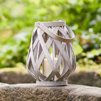 Woven Natural LED Candle Lantern, 4 of 4