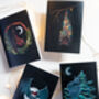 Bat In Santa Hat Christmas Card, thumbnail 2 of 5