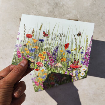 Wildflower Meadow Landscape Garden Notecards, 6 of 9