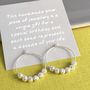 60th Birthday Sparkly Silver Beads Earrings, thumbnail 1 of 4