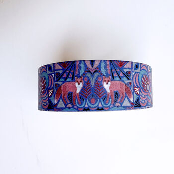 Blue Dusk Fox Washi Tape 15mm, 5 of 6
