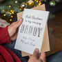 Personalised Foil 'First Christmas As My Daddy' Card, thumbnail 2 of 4