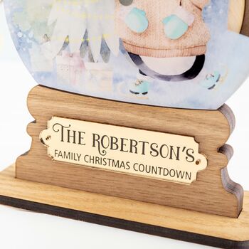 Countdown To Christmas, Personalised Penguin Snowglobe, 3 of 3