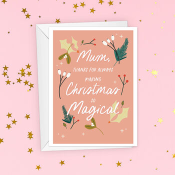 Magical Christmas Card For Mum, 2 of 5