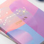 Pisces Zodiac A5 Lined Luxury Notebook With Gold Foil, thumbnail 4 of 5