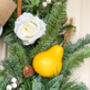 Partridge In A Pear Tree Faux Christmas Wreath, thumbnail 3 of 8