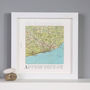 Personalised Map Print Wedding Location Gift, thumbnail 3 of 4