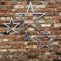 Metal Stars Garden Feature House Decoration Galvanised, thumbnail 1 of 2