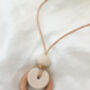 Cream Breastfeeding Fiddle Necklace, thumbnail 8 of 8