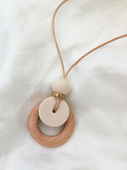 Cream Breastfeeding Fiddle Necklace, 8 of 8