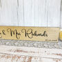 Wooden Wedding Sign Mr And Mrs Keepsake Decoration, thumbnail 6 of 6