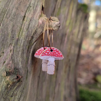 Fly Agaric Toadstool Earrings, 2 of 3