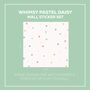 Whimsy Pastel Daisy Fabric Wall Stickers, thumbnail 2 of 6