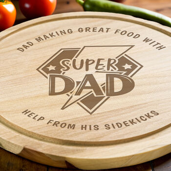 Personalised Super Dad Chopping Board, 3 of 4