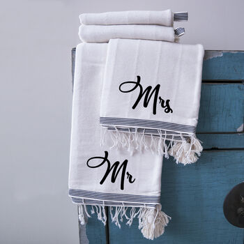 Personalised Handwoven Cotton Bath Towel, 2 of 8