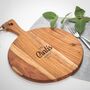 Personalised Round Wooden Family Serving Board, thumbnail 1 of 3
