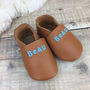 Personalised Leather Baby Shoes, thumbnail 3 of 12