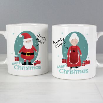 Personalised Grandparent Christmas Mug Set, 4 of 4