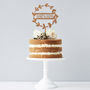 Personalised Floral Couples Cake Topper, thumbnail 2 of 8