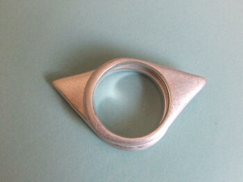Sterling Silver Triangle Ring, 2 of 4