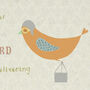 Orange Flying Bird Birthday Card, thumbnail 2 of 2
