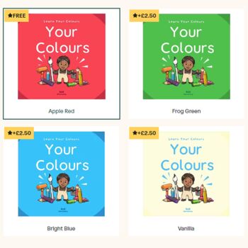 Learning Your Colours Personalised Educational Gift, 9 of 9
