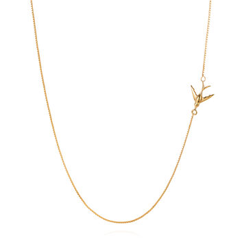 Swallow Necklace Silver/Gold, 3 of 4