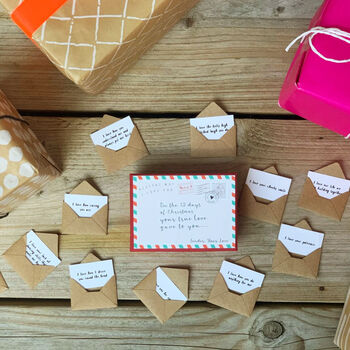 Christmas 12 'Reasons Why I Love You' Mini Love Letters, 4 of 6