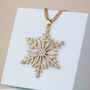 Sparkly Snowflake Pendant Necklace, thumbnail 2 of 5