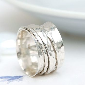 Flo All Sterling Silver Spinning Ring, 4 of 9