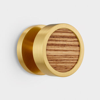 Contemporary Internal Door Knobs With Wood Insert, 10 of 12