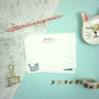 Personalised Cat Attack!!! Correspondence Cards, thumbnail 8 of 11