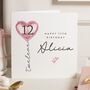 12th Birthday Balloon Card For Daughter Personalised, thumbnail 1 of 7