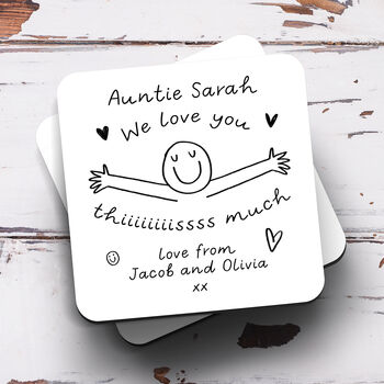 Personalised Auntie Mug 'Love You This Much', 3 of 4