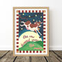 The Cow Jumped Over The Moon Vintage Nursery Print, thumbnail 11 of 12