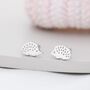 Hedgehog Stud Earrings In Sterling Silver, thumbnail 2 of 11