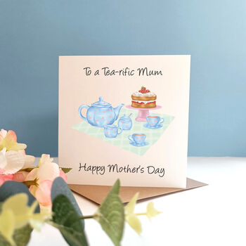 Tea And Cake Personalised Mother's Day Card, 2 of 10
