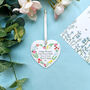 Personalised Mother's Day Floral Heart Decoration, thumbnail 3 of 7