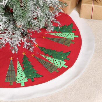 Merry And Bright Christmas Tree Skirt, 3 of 7