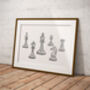 Chess Set Of Prints, thumbnail 1 of 3