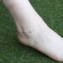 Sterling Silver Bead Summer Indie Boho Payal Anklet, thumbnail 3 of 5