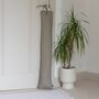 Striped Linen Draught Excluder In Natural/Navy, thumbnail 1 of 3
