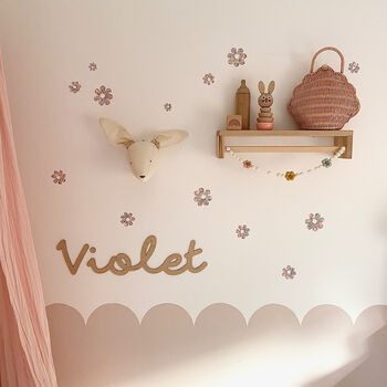 Liberty Fabric Flower Wall Stickers, 4 of 10