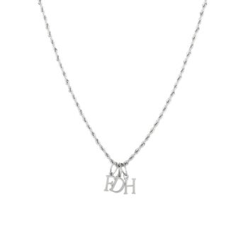 Mens Mini Gold Plated Initial With Cuban Chain Necklace, 5 of 10