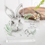 Freestanding Personalised Woodland Bunny Keepsake Block, thumbnail 1 of 4