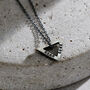 Men’s Mini Open Triangle Necklace, thumbnail 3 of 6