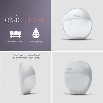 Elvie Curve Manual Silicone Breast Pump, 4 of 9