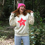 Neon Star Christmas Baubles Sweatshirt Jumper, thumbnail 3 of 8
