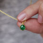 18k Gold Vermeil Birthstone Gemstone Necklace, thumbnail 2 of 6