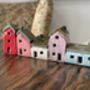 Pick Five Colorful Handcrafted Mini Ceramic Houses, thumbnail 2 of 11